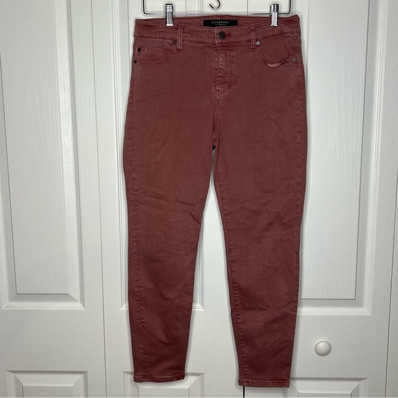 LIVERPOOL WOMEN'S ABBY ANKLE SKINNY JEANS-COGNAC size 8 Petite - Picture 10 of 15